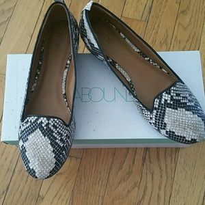 Abound snake-print flats
